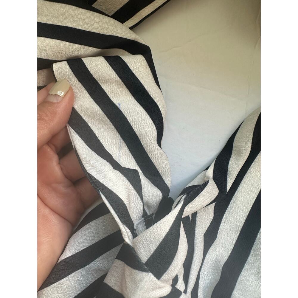 NWT Commense Striped Halter Neck Plunging Maxi DressSize S - Picture 6 of 10